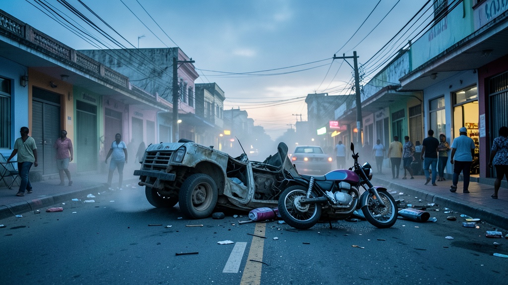 Choque fatal entre motocicleta y camión deja dos muertos en Salitre