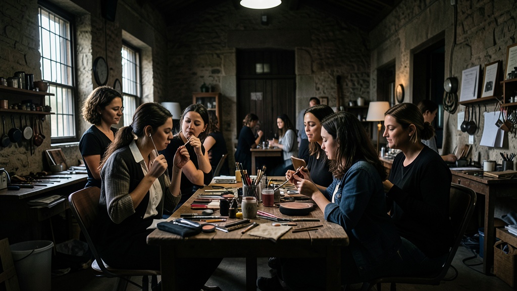 Taller de maquillaje en La Ferroviaria impulsa el emprendimiento en Durán