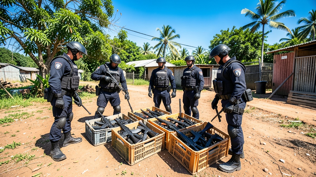 Policía Judicial desmantela red de armas en Durán: 15 fusiles hallados en zona crítica