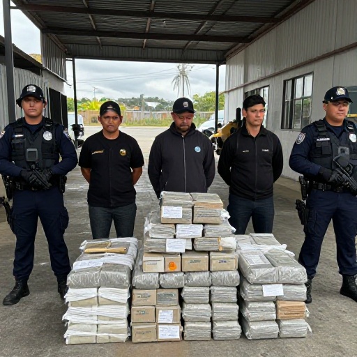 Operativos Jericó y Factoría: 43 detenidos y 2,5 toneladas de droga incautadas en Ecuador