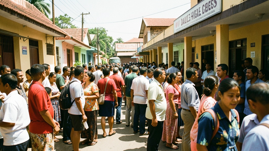 Votantes exigen orden y distanciamiento en colegio de Daule