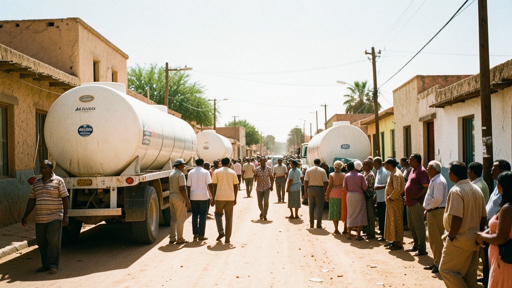 Tanqueros de agua potable ofrecen servicio en Milagro ante escasez