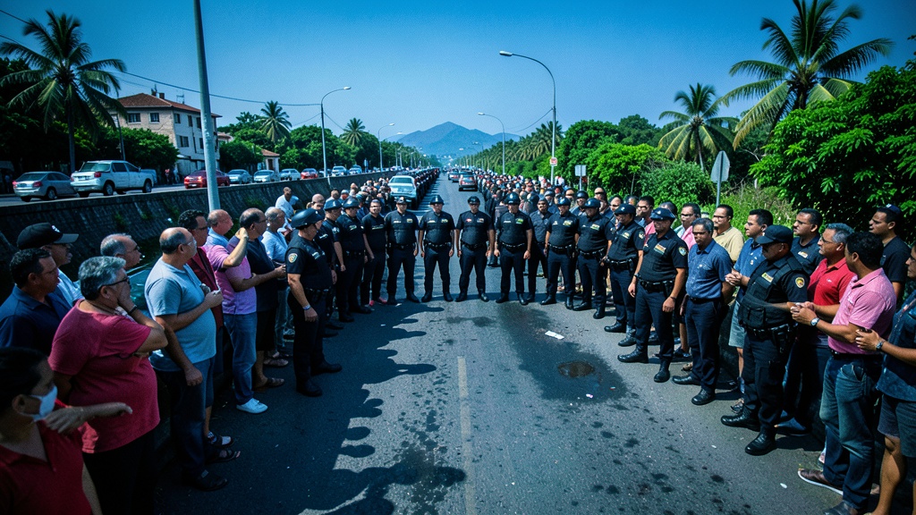 Tensión en el Puente Unidad Nacional tras protestas electorales en Durán