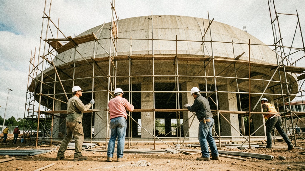 Avanza la remodelación del coliseo Segundo Auhing en El Empalme