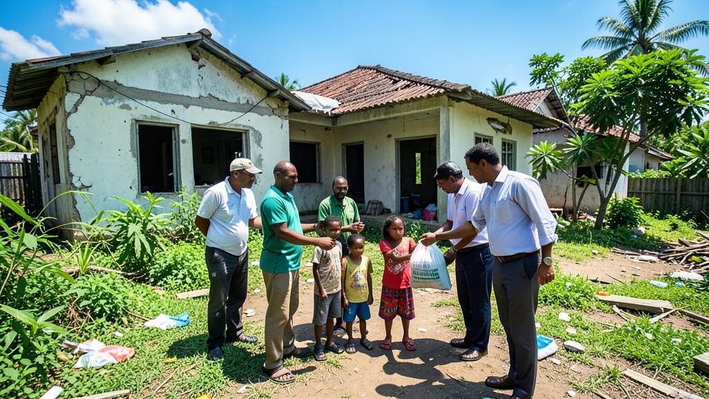 Municipio de Durán entrega ayuda a familia de El Recreo tras colapso de vivienda