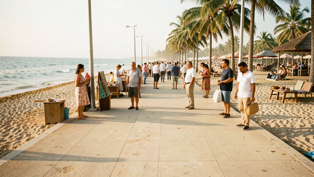 Vecinos y artesanos exigen orden en el malecón de Playas tras dos años de abandono