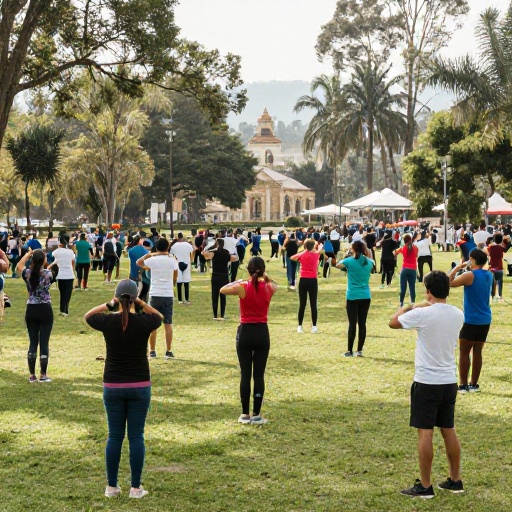 GAD Municipal vivió una mañana integral en el Parque Lineal de Cdla. El Recreo