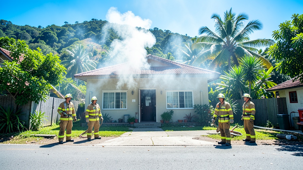 Incendio en vivienda del Cerro Las Cabras fue controlado por Bomberos de Durán