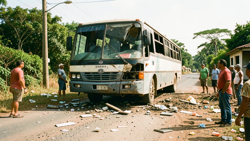 15 heridos en accidente de bus interprovincial en vía Plan de Milagro-Gualaceo