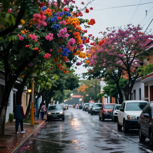 El Niño adelanta floración de guayacanes en Guayaquil y el litoral