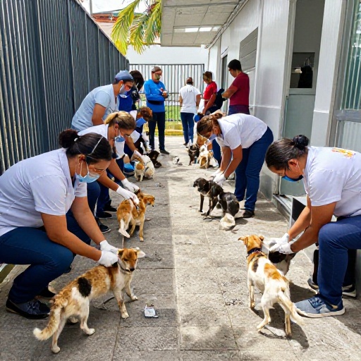 ProAnimal vacuna a 14.000 animales en Guayaquil para blindar la salud pública