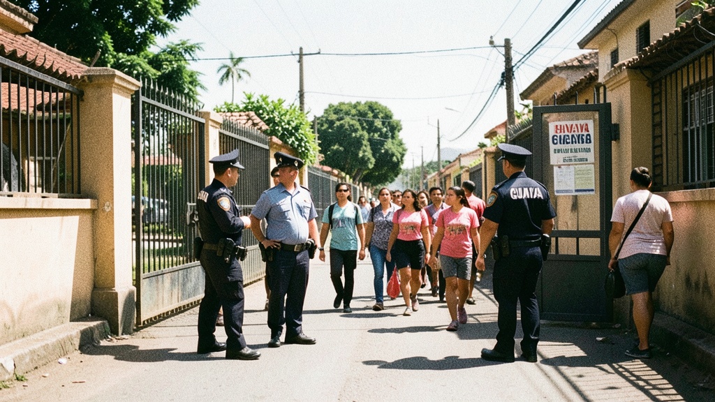 Operativo policial asegura el regreso a clases en Guayaquil