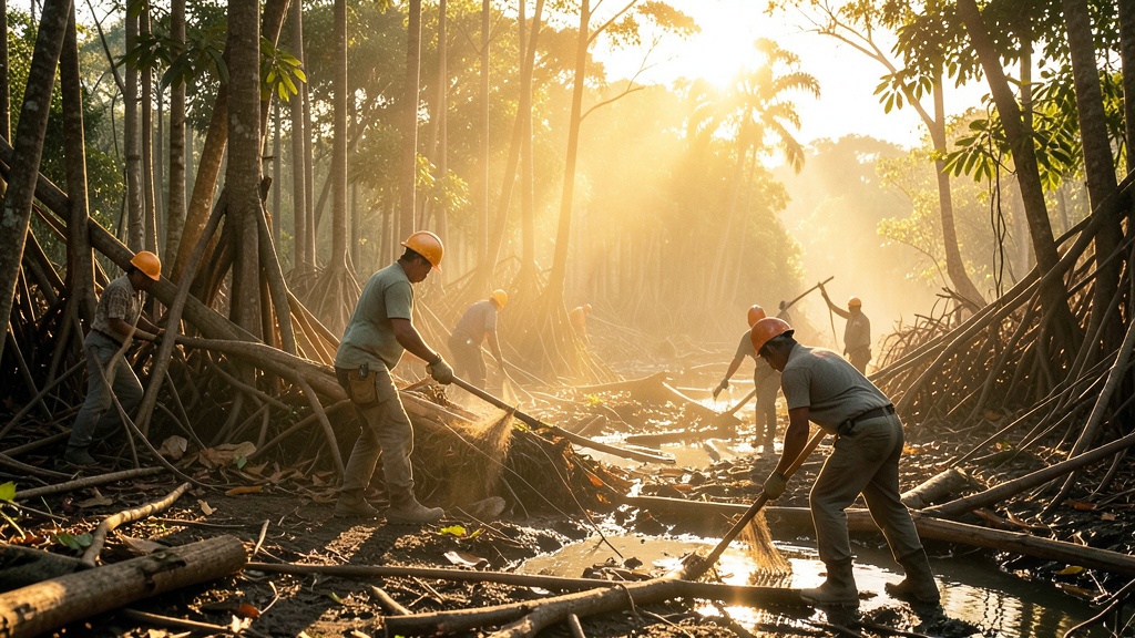 Samborondón inicia restauración del manglar en el Parque Histórico con apoyo de la ONU