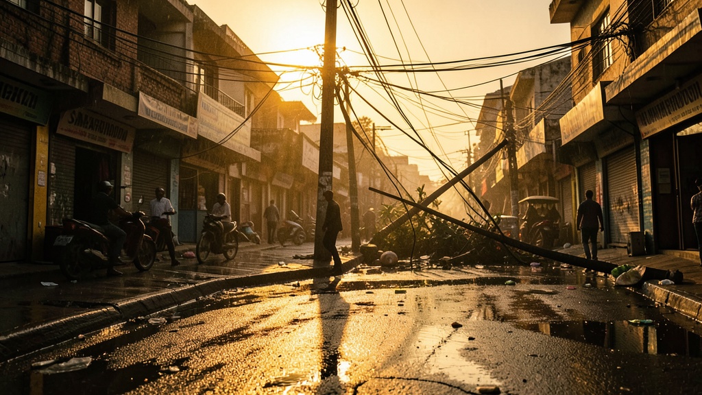Sin luz en Samborondón por fallas en aisladores tras las lluvias