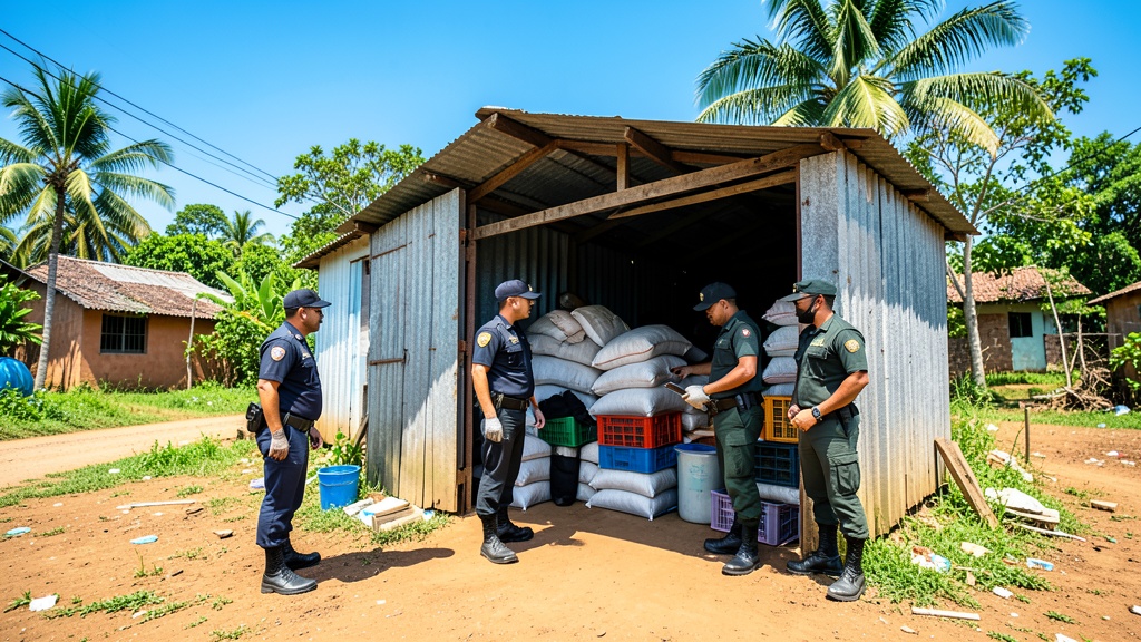 Policía incauta droga y 200 municiones en cooperativa Los Rosales, Durán