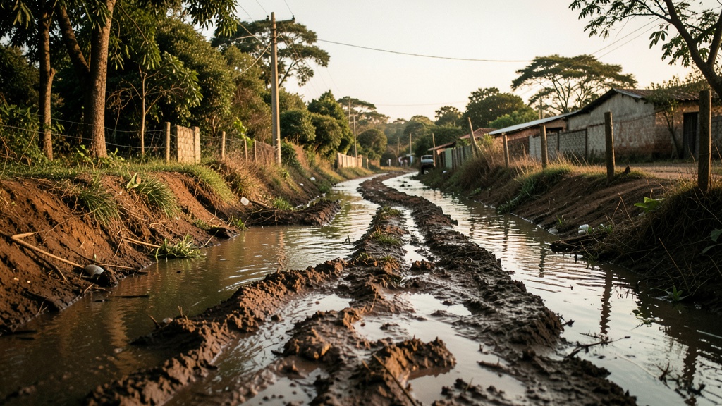 Lluvias en Babahoyo inundan vía Jujan; afectaciones en Los Ríos