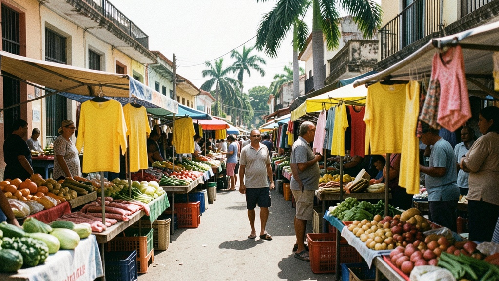 Mercados de Guayaquil ofrecen chancho, uvas y ropa amarilla para el fin de año