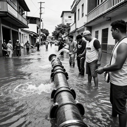 Interagua restablece el agua en el norte de Guayaquil tras reparar fuga en La Martha