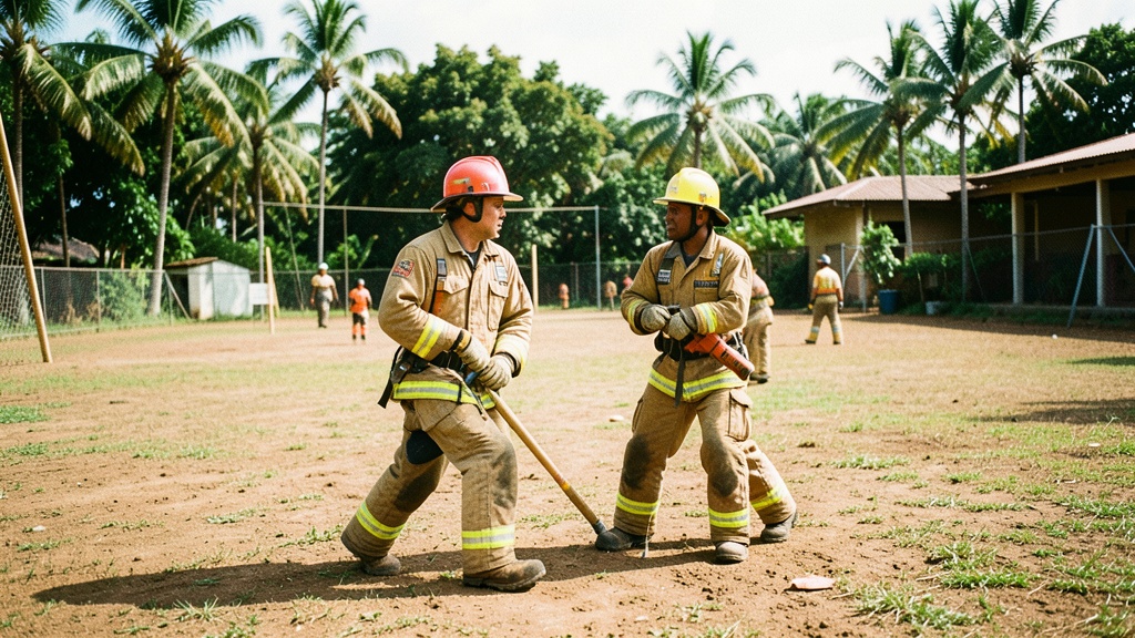 Bomberos de Playas y Remendados disputan un partido amistoso en busca de hermandad