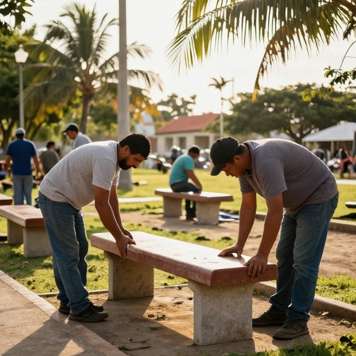 Gobierno de Durán ejecuta mantenimiento en Parque La FAE para recuperar espacios públicos