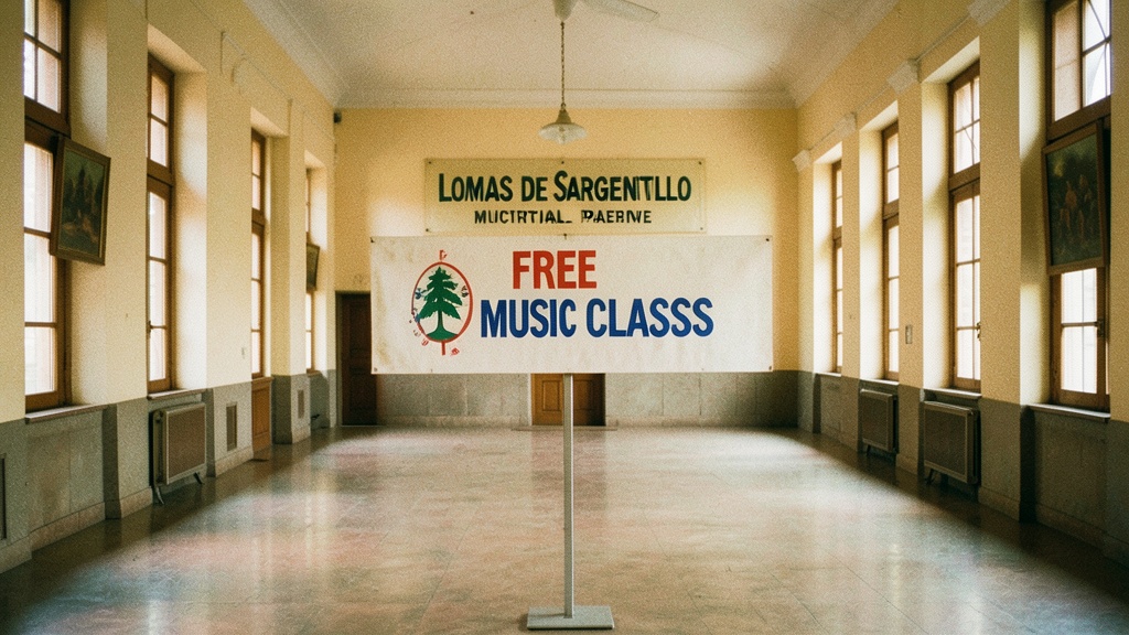 Lomas de Sargentillo abre inscripción gratuita para clases de música en el Palacio Municipal