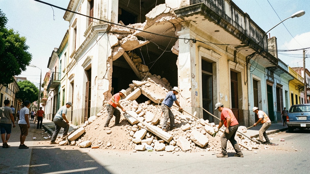 Multicomercio: la Alcaldía avanza con el derribo del edificio en ruina