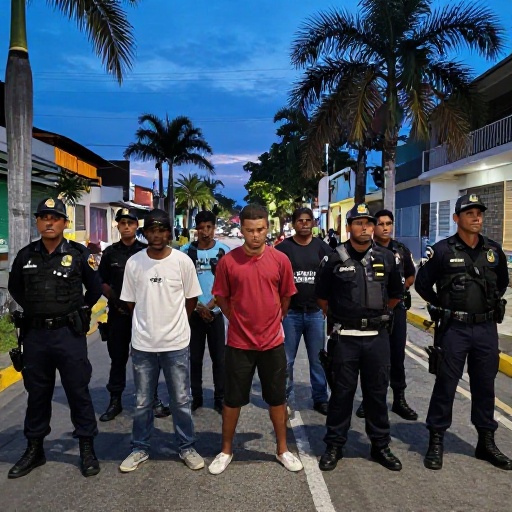 Operativo policial en Samborondón deja 11 detenidos por vínculos con banda en Guayaquil