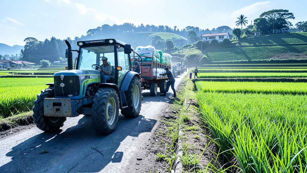Productores de Colimes reciben insumos para mejorar el cultivo de arroz