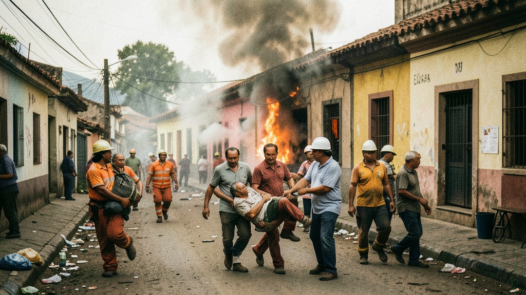 Incendio en Guayaquil deja a una familia de nueve personas sin hogar y dos adultos mayores heridos