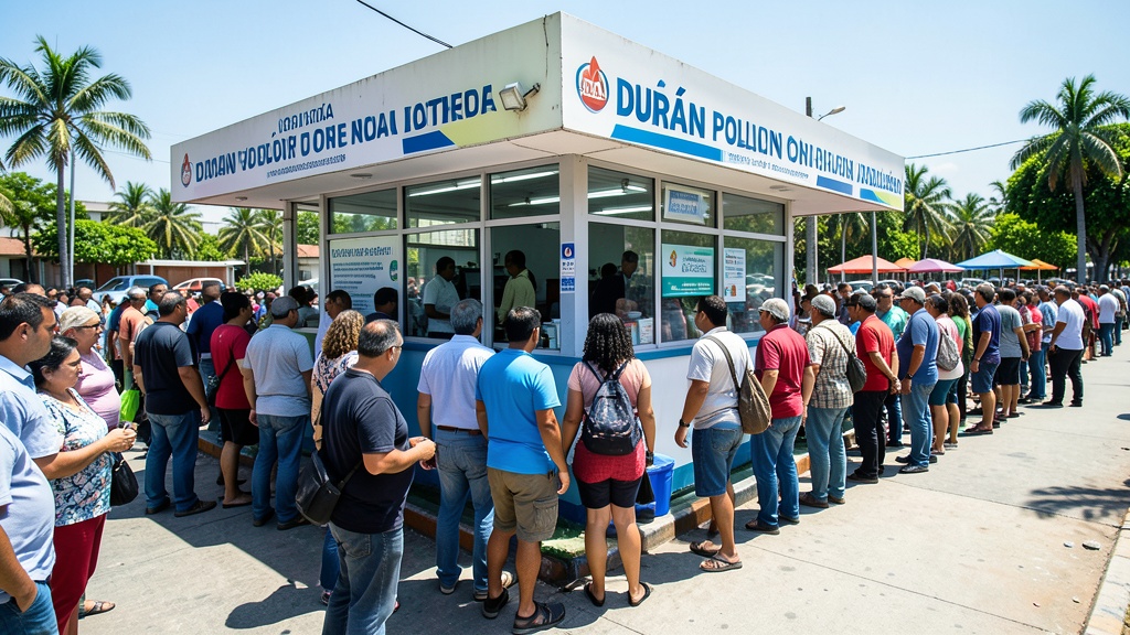 Largas filas en Durán: más de 2000 personas esperaron horas para votar el 7 de febrero