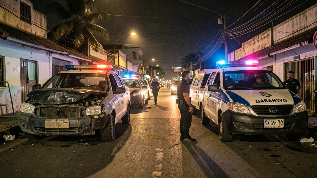 Dos policías murieron en choque frontal en Babahoyo-Jujan; tres uniformados heridos
