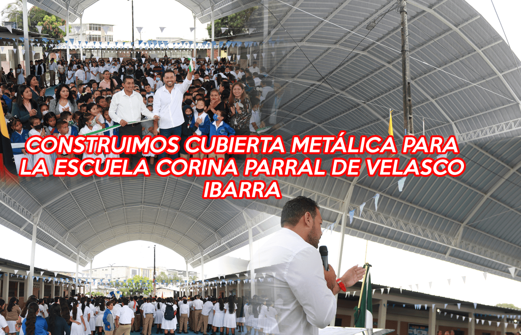 Alcaldía de Nobol entregó cubierta metálica a la Escuela Corina Parral