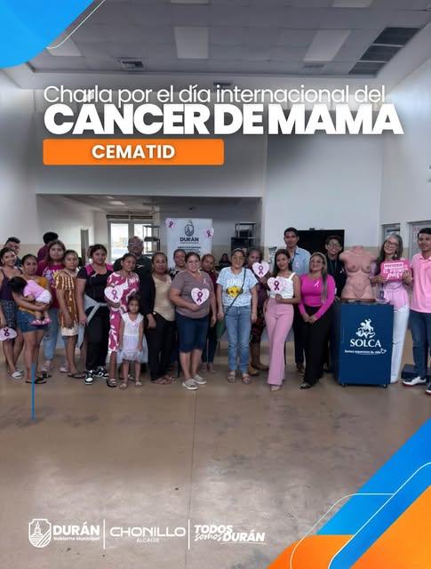 CEMATID Durán realiza charla sobre prevención del cáncer de mama