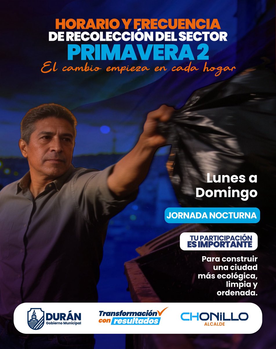Recolección de basura en Primavera 2 se mantiene en horario nocturno