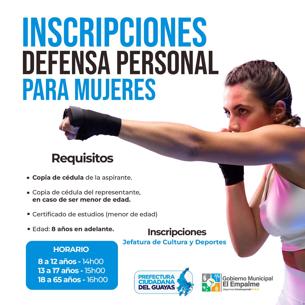 Mujeres de El Empalme pueden inscribirse en cursos gratuitos de defensa personal