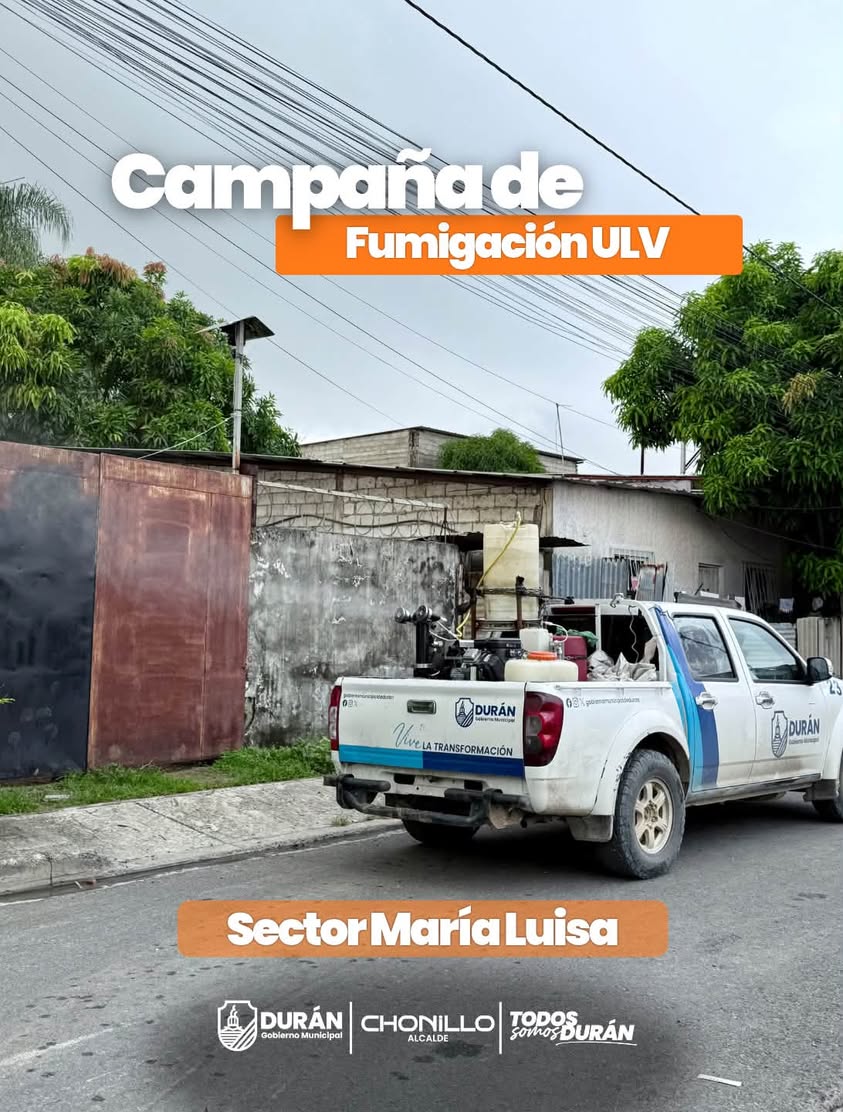 Fumigación ULV en María Luisa: Municipio combate el dengue