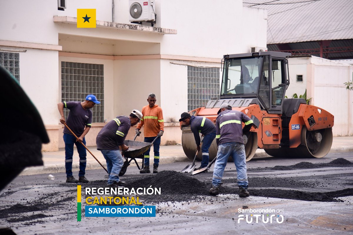 Asfaltado de calle 31 de Octubre avanza en Ciudad de Samborondón