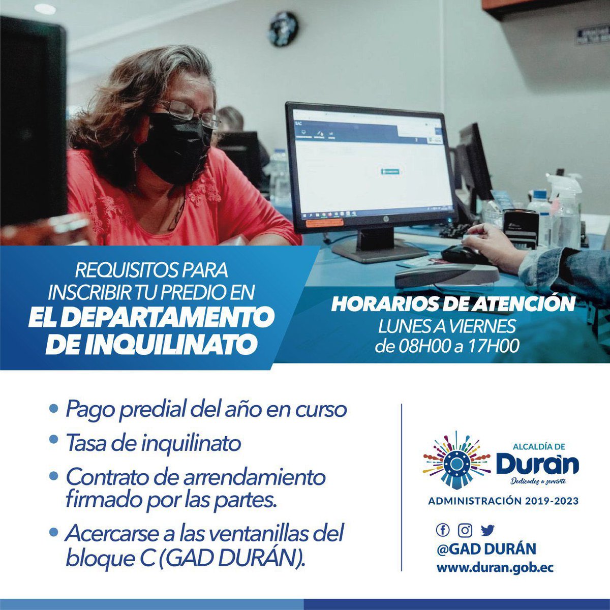 Requisitos para inscribir predios en el Inquilinato del GAD Durán