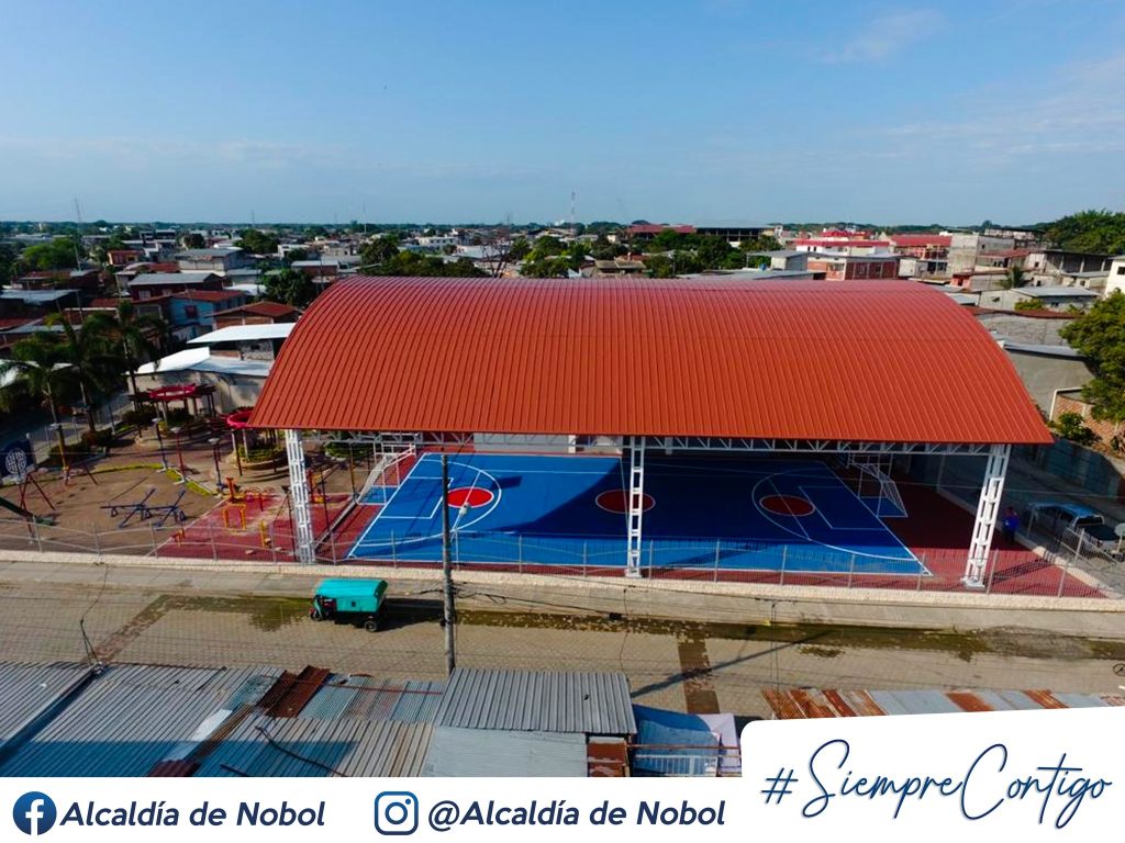 El municipio de Nobol entregó cubierta metálica en el CDLA Narcisa de Jesús