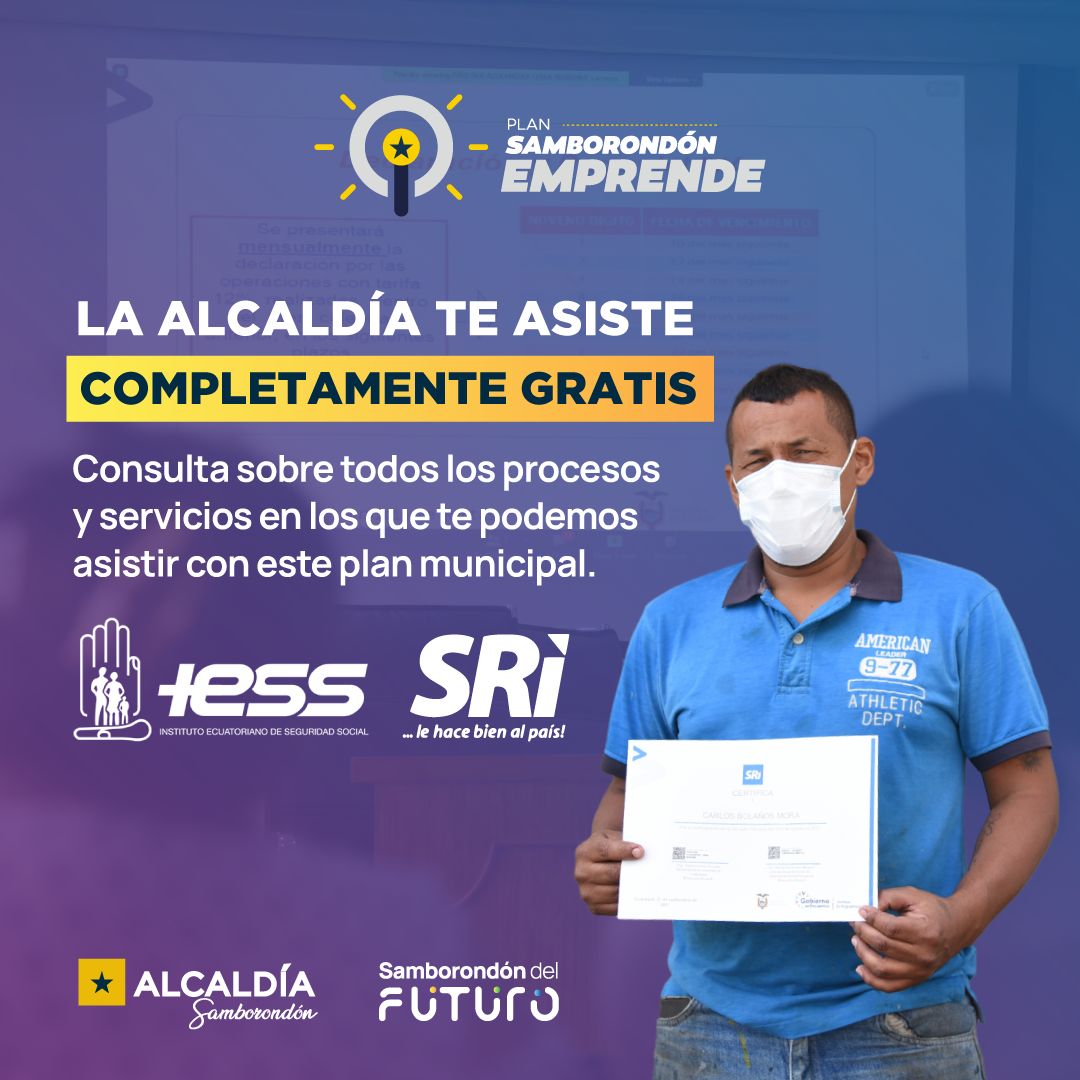 Asesoría gratuita del SRI e IESS en Samborondón para adultos mayores