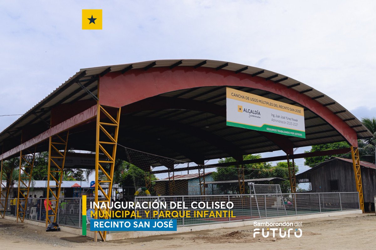 Inauguran coliseo y parque infantil en San José, Samborondón