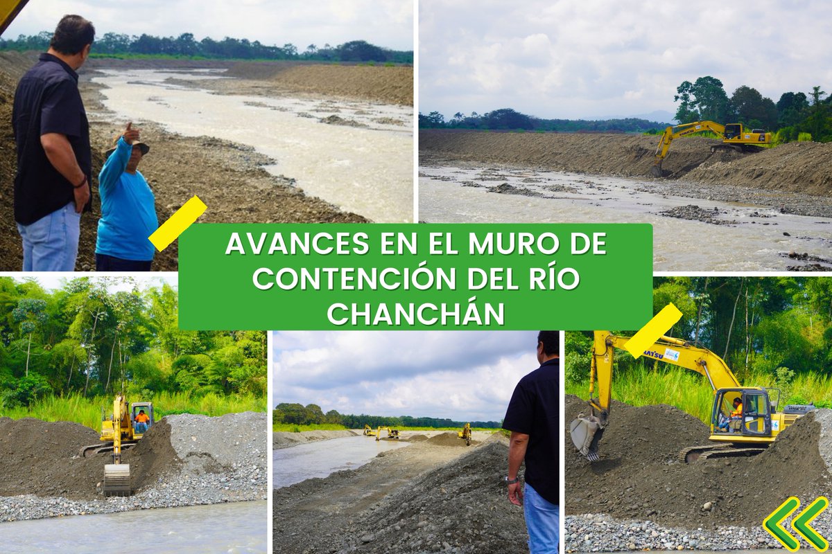 Inspección en Chanchán: muro de contención para frenar desbordes del río