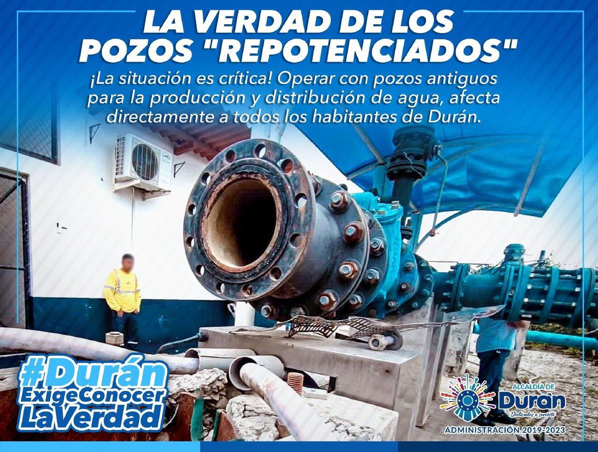 Crisis hídrica en Durán: falta de pozos nuevos desde 2014