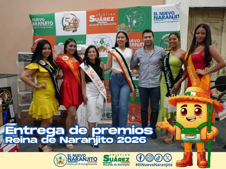 Alcaldía de Naranjito entrega premios a las soberanas del certamen 2026