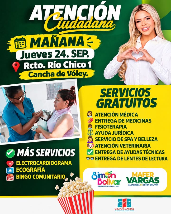 Simón Bolívar lleva salud gratuita y bingo a su jornada de atención ciudadana