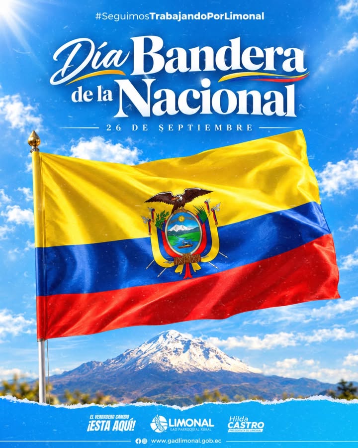 La Junta Parroquial de Limonal rinde homenaje a la Bandera Nacional