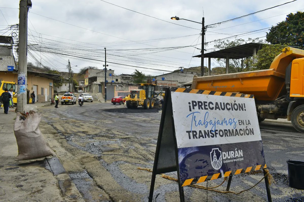 Bacheo en Las Terrazas, Durán: GAD busca mejorar movilidad vial