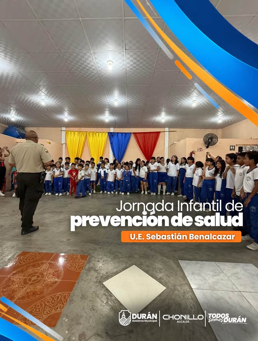 Jornada de salud infantil en Sebastián Benalcázar une a Policía y Reina de Durán
