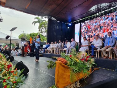 Alcaldes del Guayas acompañaron la posesión de Marcela Aguiñaga como Prefecta