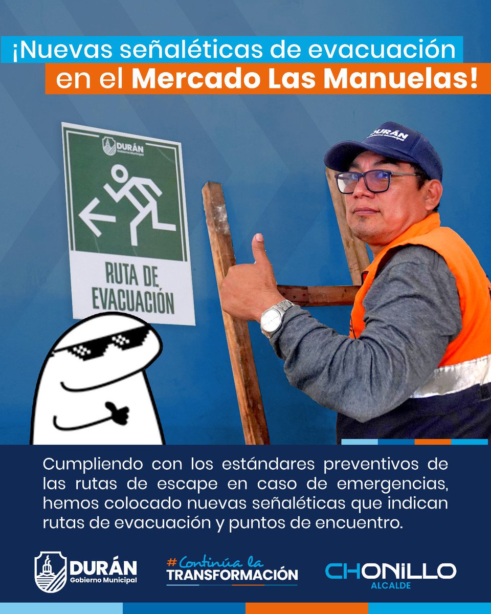 Mercado Las Manuelas instala nuevas señaléticas de evacuación para mejorar seguridad